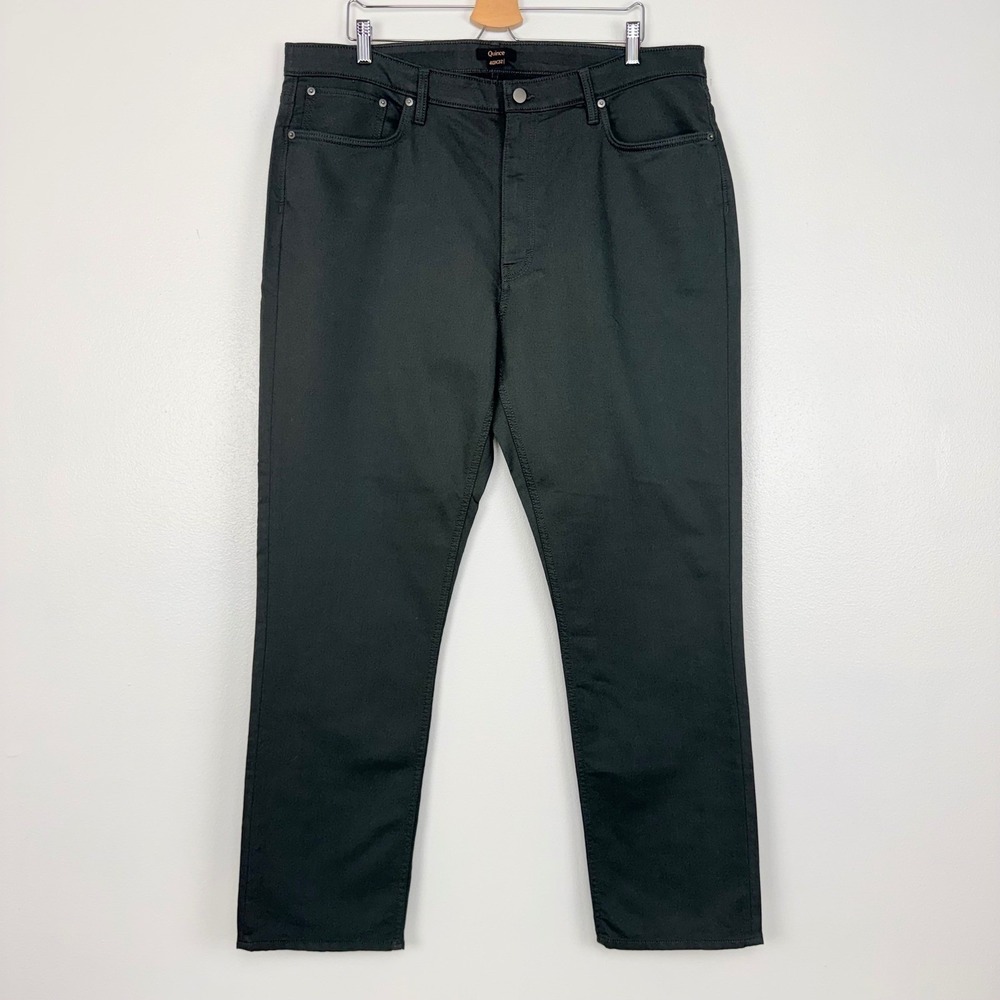 Quince Comfort-Stretch 5-Pocket Chino Pants Mens 40x32 Charcoal Gray Slim Fit‎